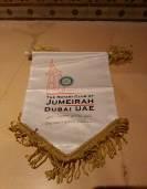 exchanging banners with the Rotary Club of Jumeirah in Dubai UAE.