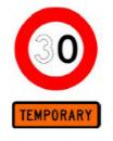 Sign Code TCD Rule Code MOTSAM Code Example Use RS1B R1-8.1 All speed limit signs can have backing boards attached.
