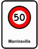 Refer to Appendix section of this document for detailed specifications Location be visible for at least 120m and desirably 200m or more on state highways Signs to be located on each approach of the
