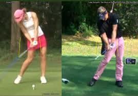 If you would like to strike the ball better, do the following (right handers): a) End your back swing when your shoulders can't tilt/turn any further.
