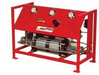 Gas Booster Systems MAXPRO gas booster systems provide a compact, portable source for increasing gas pressures.