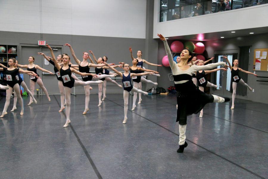 Photo Credit: KelownaNow Ballet students at the Canadian School of Ballet participated in a masterclass with Prima Ballerina Chan Hon Goh.