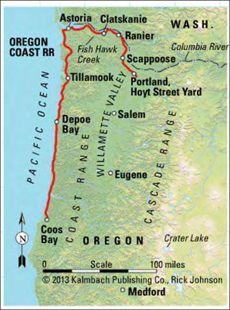 Oregon Coast Railroad Waterways Portland is Pacific Ocean Port Portland water front served by railroads Small Fishing