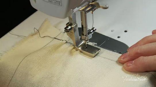 Module 9 Skirt Trueing & Finishing Step 4C At the sewing machine, run a gathering stitch from