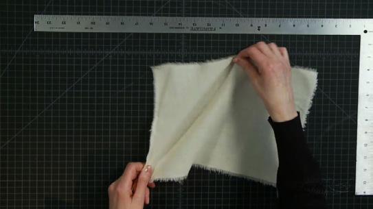 Module 3 Prepare & Mark Muslin Blocks Step 4A You will need to again gently pull on the muslin