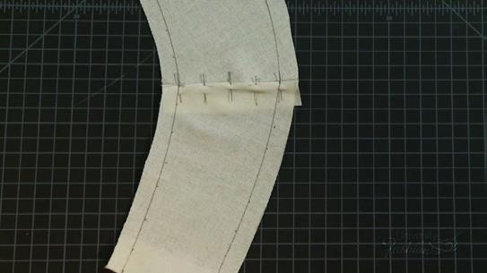 Lesson Guide Yoke Dirndl Skirt Draping: Beginner Module 6 Join Front & Back Yoke Step 1 Pin the front