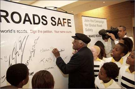 The petition was launched by Michael Schumacher during the first UN Global Road Safety Week in April 2007.