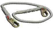 2 Rebar snap hook in the middle Rope Lanyards NL01NR01-6 Nylon Rope Lanyard CSA Z259.