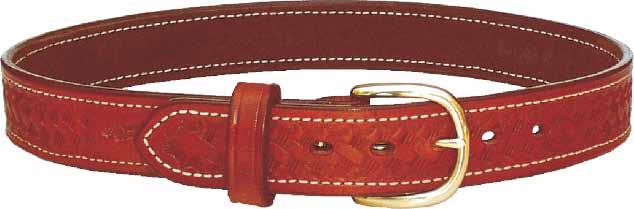 E F The same care goes into our fine Ross Leather quality dress belts.
