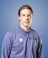 Miro Heiskanen *July 18, 1999 Espoo 182 cm, 83 kg TEAM: HIFK, Helsinki The youngest player of the Finnish Olympic team is widely considered one of the most promising defenders in the world.