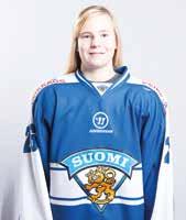 Petra Nieminen *May 4, 1999 Tampere 169 cm, 64 kg TEAM: Team Kuortane Petra Nieminen is the youngest player in the Finnish women s hockey team in Pyeongchang.