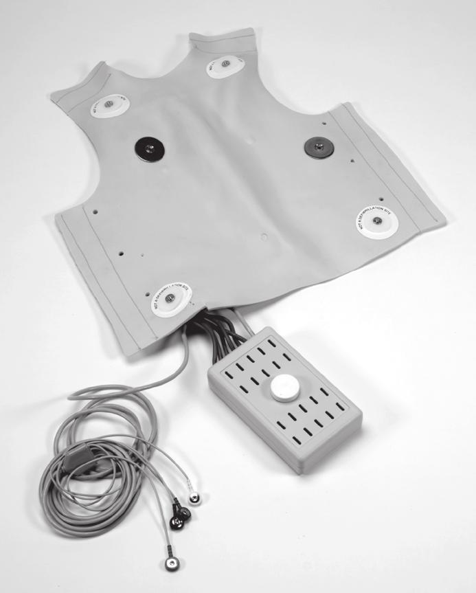 Figure 1 The Child Defibrillation Chest Skin has been designed to absorb a maximum of 360 joules of energy**.