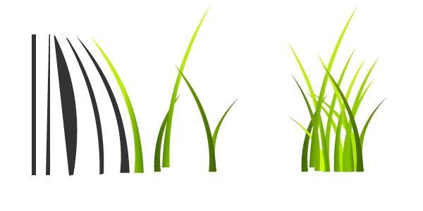You can see how the grass was created looking at the next image: Once you