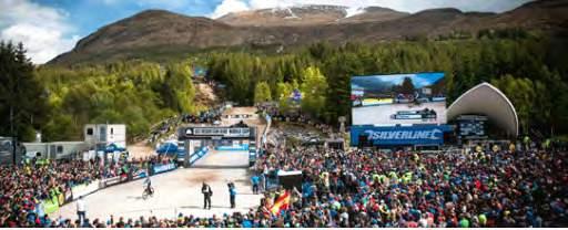 Events UCI DH World Cup to be hosted every year in Fort William. International level Enduro event to be hosted in Scotland annually.