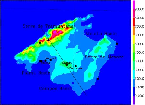 Jiménez et al: Local nocturnal circulations in Majorca Island 68 Table 1. Summary of the setup of the run.