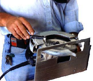 Guard these saws above and below the base plate or shoe.