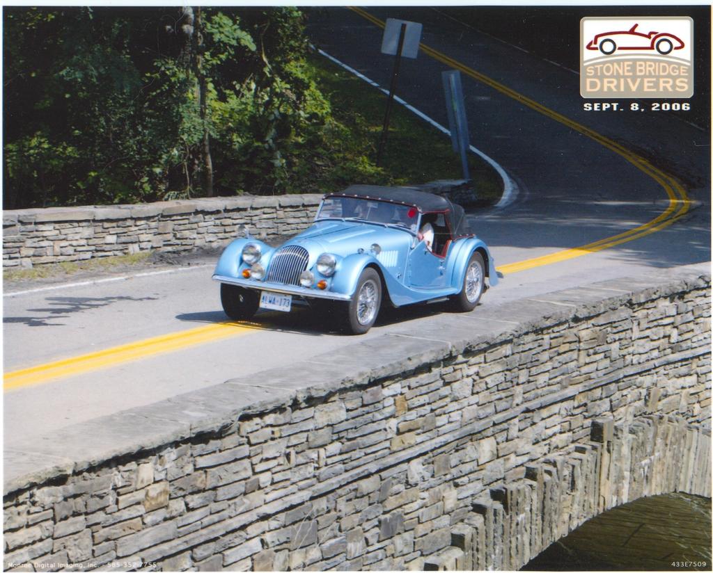 Member Moments Early in September, Joan and Don Martin drove their 1977 Morgan 4/4 650KM from Barrie, Ontario to the Finger Lakes of norther New York State to participate in the Glenora Run in the