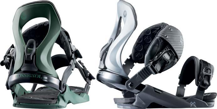 EDGE-TO-EDGE COMPRESSION ASYMLIGHT ICEBREAKER 982GR PER BINDING (1) Pucks, climbing heels and touring brackets are included with the bindings. Crampons and skins are sold separately.
