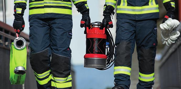 Rosenbauer NAUTILUS submersible pump Small Pump Big Job. Easy to transport. Even easier to use. The NAUTILUS submersible pumps are THE pumps for flood operations.