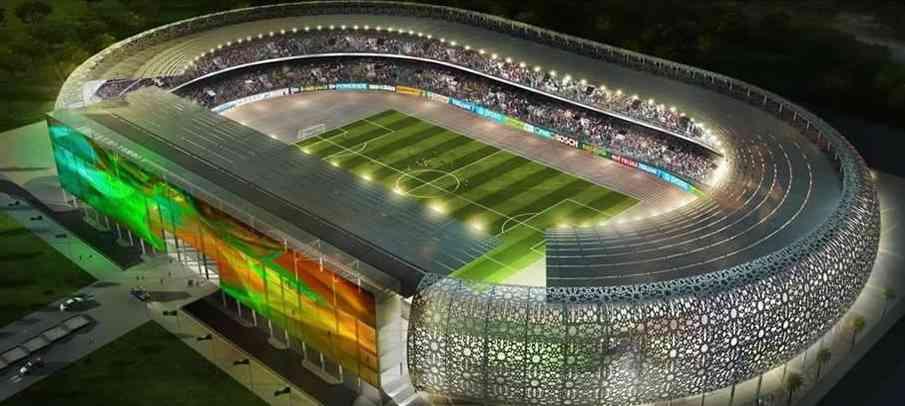 edition: 10 February 2014 pg 03 AKWA-IBOM ULTRA MODERN STADIUM The Akwa Ibom State Olympic Stadium under construction