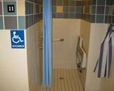 Wheelchair-Accessible Showers Both the ladies and men s locker rooms provide one wheelchair-accessible shower