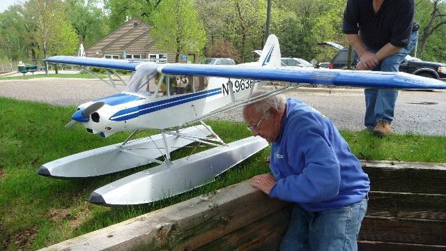 Later the Super Cub was extensively damaged when it stalled on its second take off. I want to thank Dave Erickson for again supplying our retrieval boat.