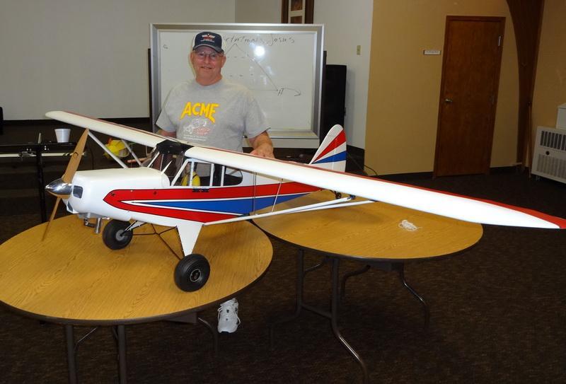 This 1-4-scale Mark Frankel kit was done in yellow and white and was powered by a Zenoah GT 80 twin gas engine. The plane had a 100-inch wingspan and weighed in at 49.