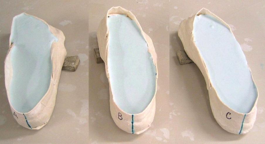 contour heel, so that the orroot developed a technique thosis would conform to the for bisecting the heel utilizing diganatomical shape heel and ital palpation posterior surface calcaneus (reference