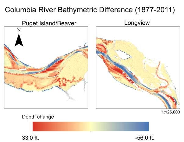We have a developed Delft3D hydrodynamic model of the Lower Columbia River Estuary (LCRE) with batyhymetry of the late 19 th Century.