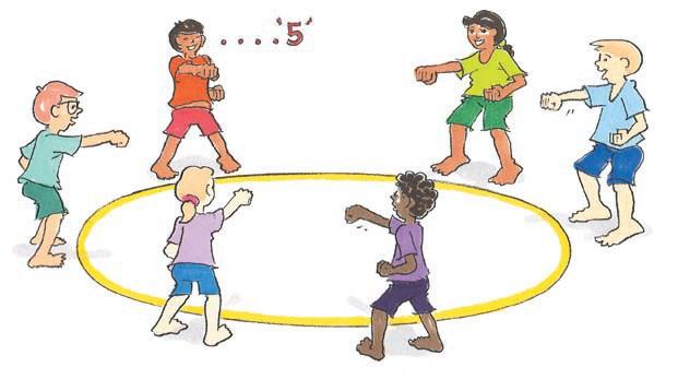 Shadow sparring Foundation: ACPMP008 Groups of 4 or 6 players form a circle. One player shows a pattern of 4 or 5 movements/skills. All players in the circle repeat the pattern.