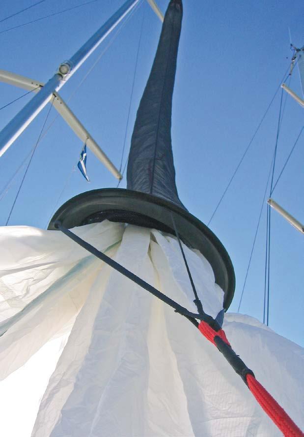 Full control downwind The SpiSock by Elvstrøm Sails enables you easily to set