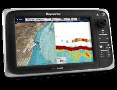 es97 GPS chartplotter at helm position Raymarine GS95