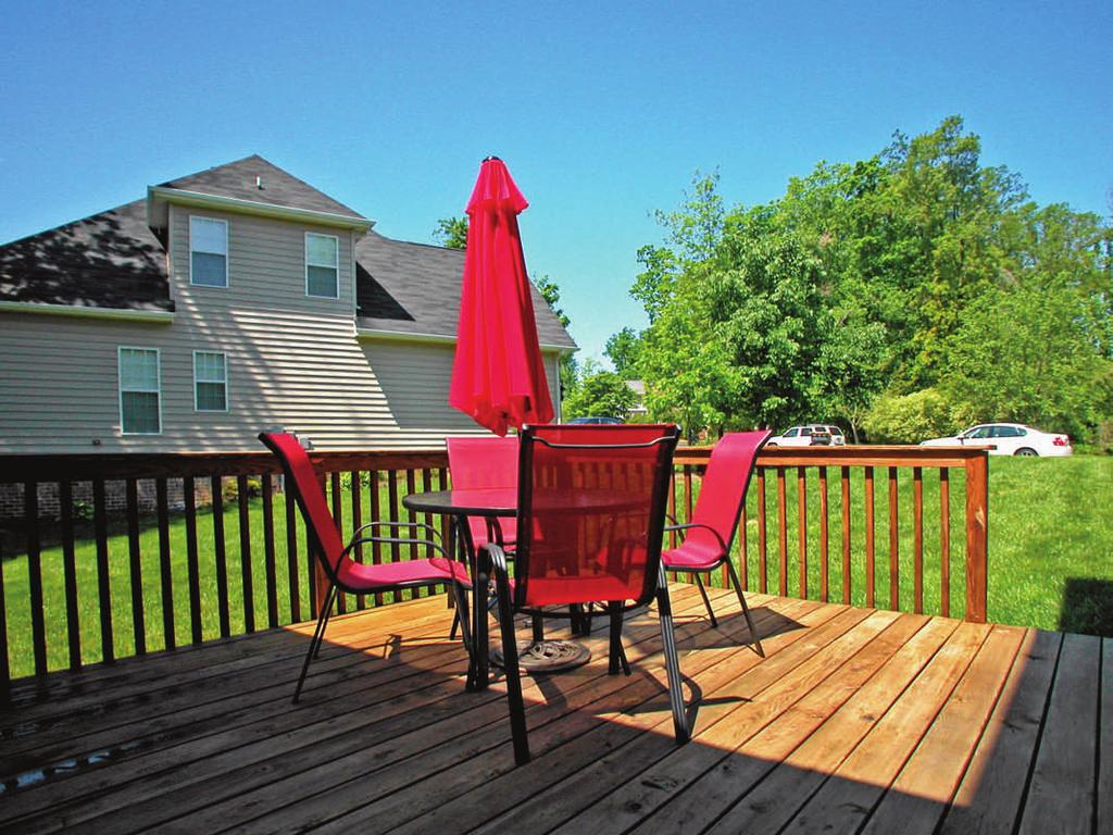 Open deck off of the screened porch is yet another wonderful place for