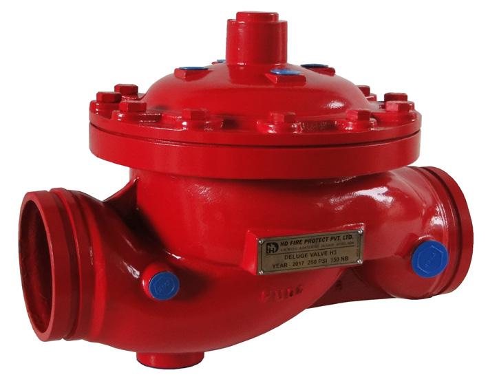 DELUE VALVE EL-H2 (CAST STEEL) HD FIRE PROTECT TECHNICAL DATA EL NOINAL SIZE SERVICE PRESSURE END CONNECTION THREADED OPENIN BSPT OUNTIN FACTORY HYDROSTATIC TEST PRESSURE FLANE CONNECTION H2 - Cast