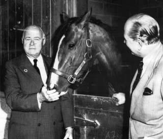 EP Taylor with Northern Dancer in 1964 So, when I go to the sale, or shop for a stallion, I am usually looking for an outcross.