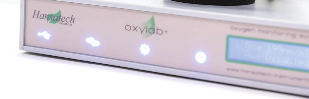 Oxylab+ electrode control unit The next generation Oxylab+ oxygen electrode control unit combines striking aesthetics with enhanced features and functionality offering significant advances in