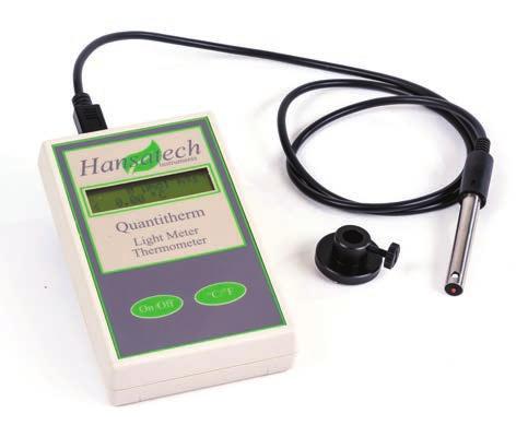 Quantitherm PAR/temperature sensor The QRT1 consists of a handheld display unit combined with the QTP1+ probe sensor.
