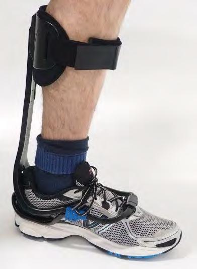 If you need more room, Insert your foot while bending the brace far backward.