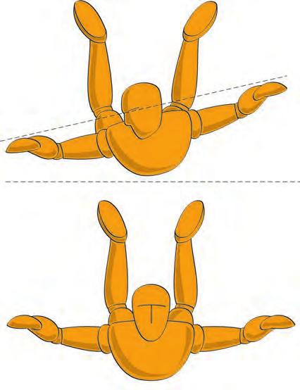 68 where we want to turn while simultaneously raising the opposite elbow (Fig. 48). The spine column must remain straight at all times, like in the arching position.
