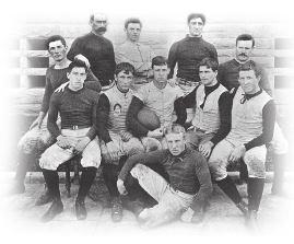 2 0 0 9 S T A N F O R D F O O T B A L L Stanford s 1892 football team was coached by the legendary Walter Camp. 1908 Won 12, Lost 2 (Rugby) Coach: James F. Lanagan Captain: David P.