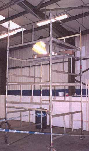 Defective working platforms TOWERS ARE COMMONLY USED IN ALL SECTORS THIS SLIDE IS USED AS AN EXAMPLE TO SHOW HOW SCHEDULES AND REGULATIONS ARE LINKED THIS SLIDE SHOWS DEFECTIVE