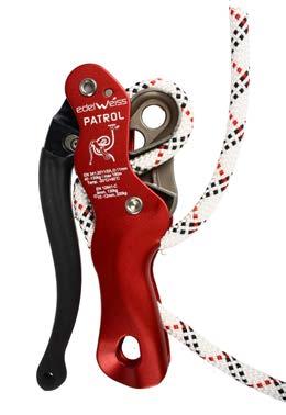 RIGGING - DESCENT - BELAY PATROL LIGHT ALLOY Descender with double locking and anti-panic