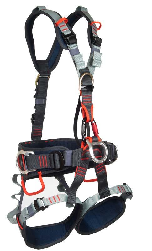 PRO HARNESSES HERCULES EVO FULL BODY Padded and ergonomic shoulder straps to reduce chafing. Narrow padding of shoulders. Special loops for your extra equipment.