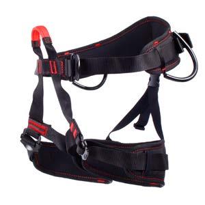 GROUP HARNESSES ESCAPE 3 One size fits all fully adjustable harness with auto locking buckles. 2 gear loops, a single well identified tying in point.