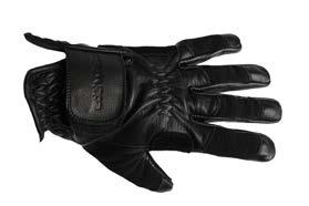 TRAVEL ACCESSORIES PERFECT Hybrid gloves with leather palm reinforcement and breathable stretch fabric on the