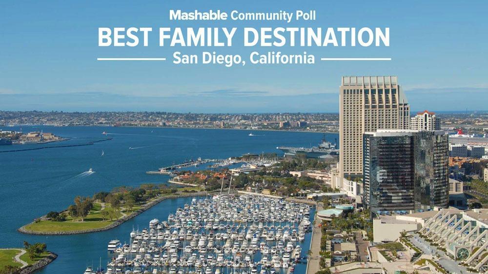 Best Family Destination IMAGE: FLICKR, MASHABLE COMPOSITE, PORT OF SAN DIEGO San Diego narrowly topped Orlando in a close battle for
