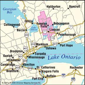 Kawartha Lakes at a Glance The City of Kawartha Lakes is located on the north-east boundary of the Greater Toronto Area.