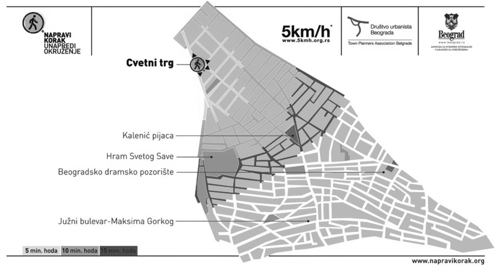 International Journal for Traffic and Transport Engineering, 2011, 1(4): 214 230 within the project Make a step Improve the environment (Vukmirović, 2010a).