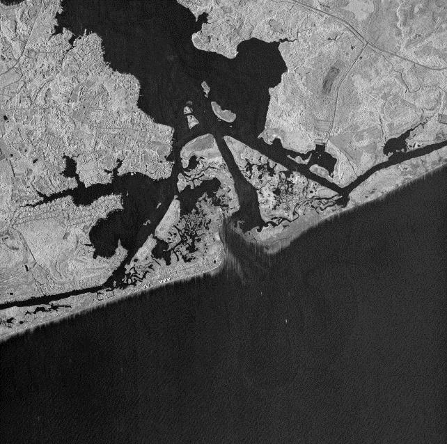 Inlet (see EO image in Figure 1). Sediment filtering out of the river is transported offshore and upwelling as it crosses the shoals, which is readily observed by EO satellites.