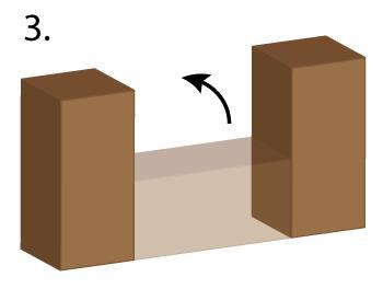 Reasonable and essential force is allowed to push or tamp on a kubb in order to create self-support. a. Twisting a kubb is never allowed. b.